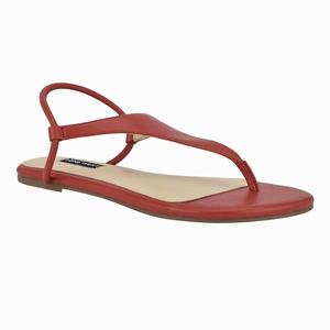 Nine West Braydin Stretch Platte Sandalen Rood Nederland | DRE-786452